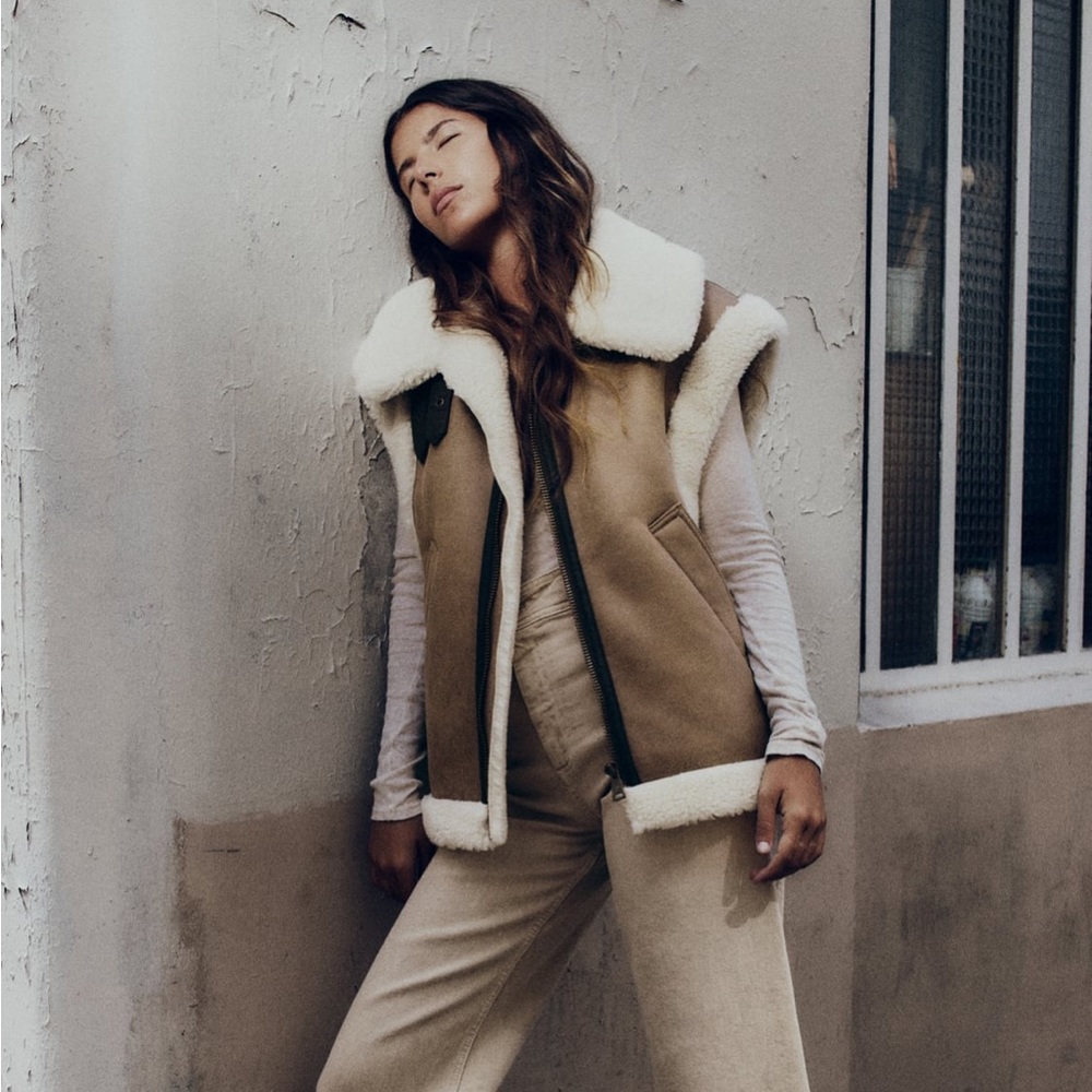 Zara Combination fleece vest